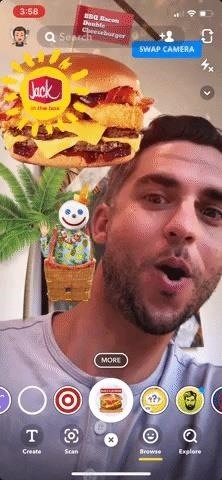 Snapchat Turns Jack in the Box Augmented Reality Experience into a Build-a-Burger Contest