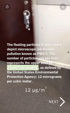 New York Times Debuts Location-Based Air Pollution AR Visualization for Apple iOS Devices