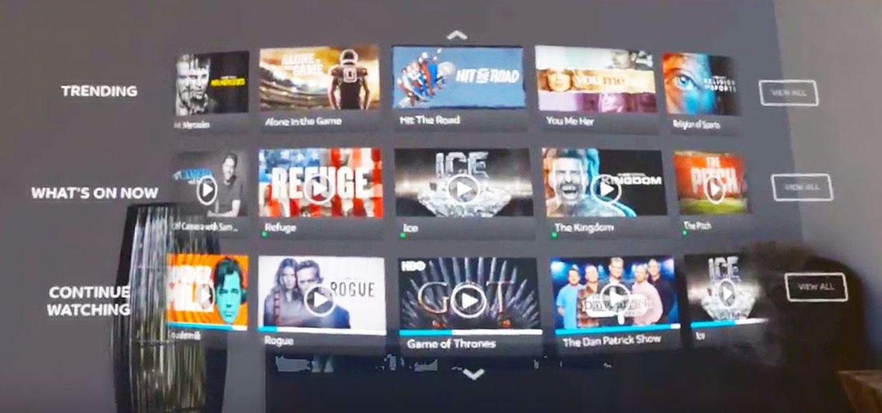 AT&T TV New Beta Streaming App for Magic Leap One Delivers Live Sports, News, HBO, TV & Movies via Video On Demand