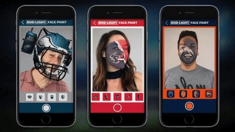 NFL Fans Can Paint Their Faces in AR Without Looking Like Complete Maniacs