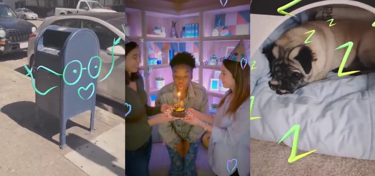 Facebook Camera Can Now Change Your World into an AR Paint Canvas