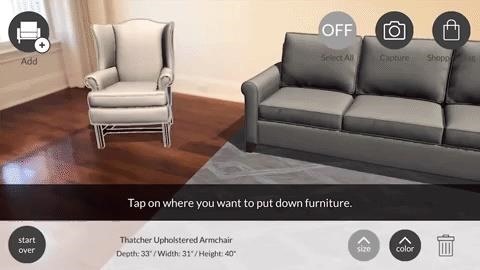 Apple AR: Wipe Your Room Clean & Fill It with New Furniture in Pottery Barn's New AR App