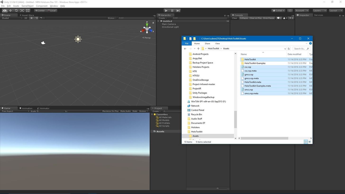 HoloLens Dev 101 : How to Build a Basic HoloLens App in Minutes