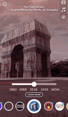 Snap Teams with Sotheby's to Launch Historic AR Lens Hailing the Art of Christo & the Arc De Triomphe in Paris
