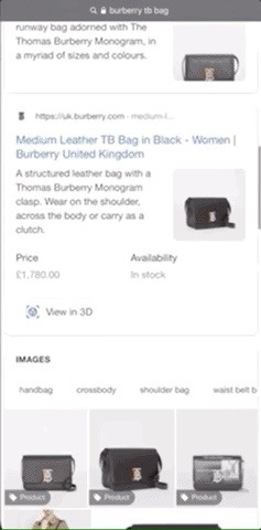 Burberry Teams with Google Search to Let You Browse High Fashion in Augmented Reality