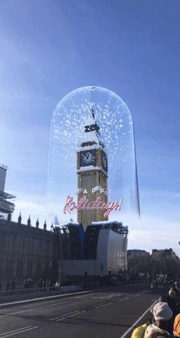 Snapchat Virtually Restores London's Big Ben with Holiday-Themed, Location-Based AR Lens