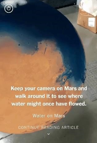New York Times Hitchhikes on NASA's Mission to Mars via Augmented Reality