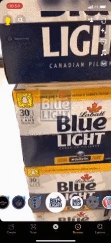 Snapchat Can Turn Your 12-Pack of Labatt Blue Beer into a Virtual NHL Arena