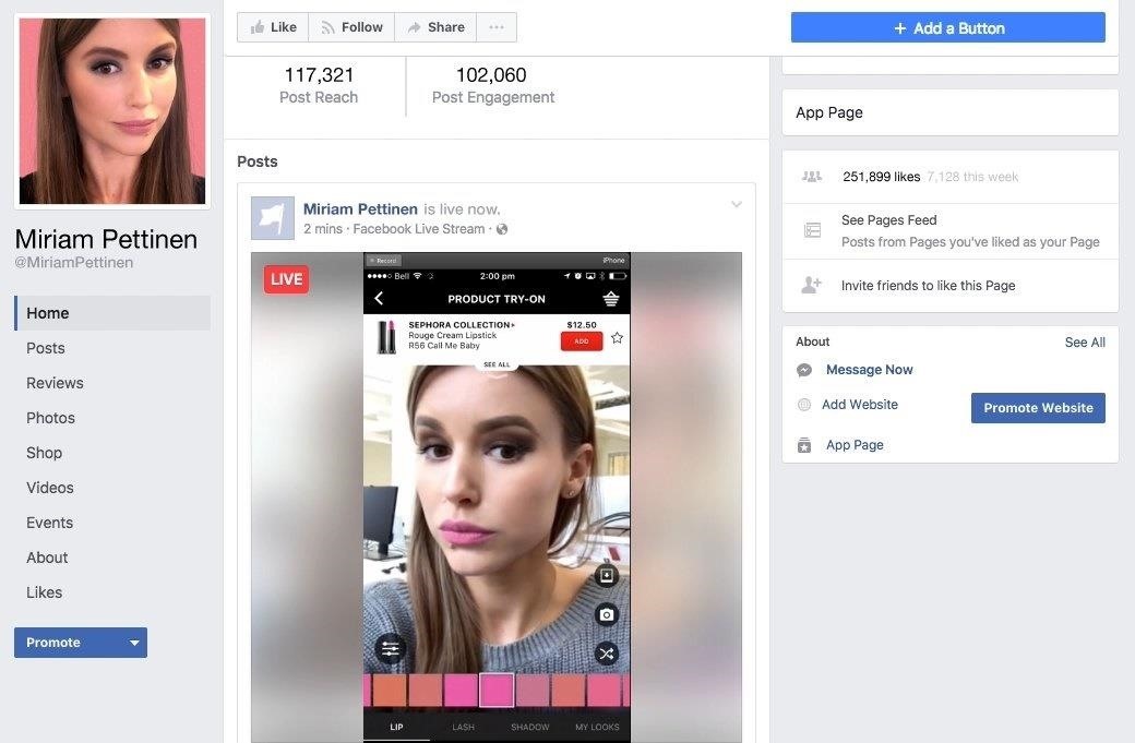 Live-Stream Your AR Looks with ModiFace's New Makeup Platform for Facebook & YouTube