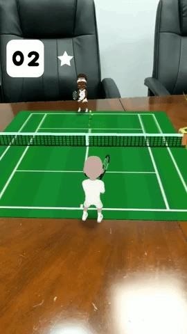 Challenge Serena Williams in Augmented Reality Tennis via Snapchat's Interactive 3D Bitmoji