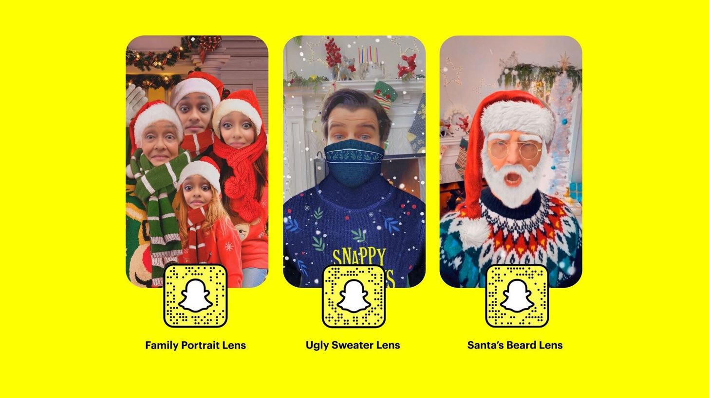 Snapchat Delivers Augmented Reality Gifts with New Holiday AR Lenses