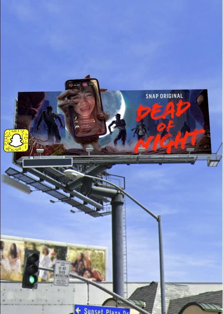 Snapchat Doubles Down on AR Billboards to Promote Snap Originals Series