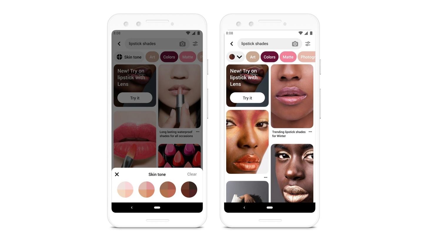 Pinterest Adds AR Makeup Try-On Feature to Its Mobile Lens Tool