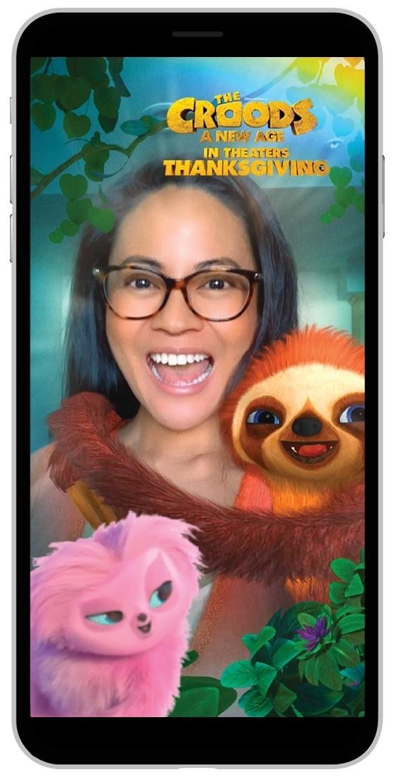 Dreamworks Delivers A Furry AR Selfie Lens on Snapchat for Release of 'The Croods: A New Age'