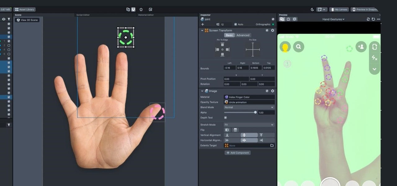 Snap's Lens Studio 3.4 Update Improves Hand & Body Tracking for Snapchat AR Effects & Adds Asset Library
