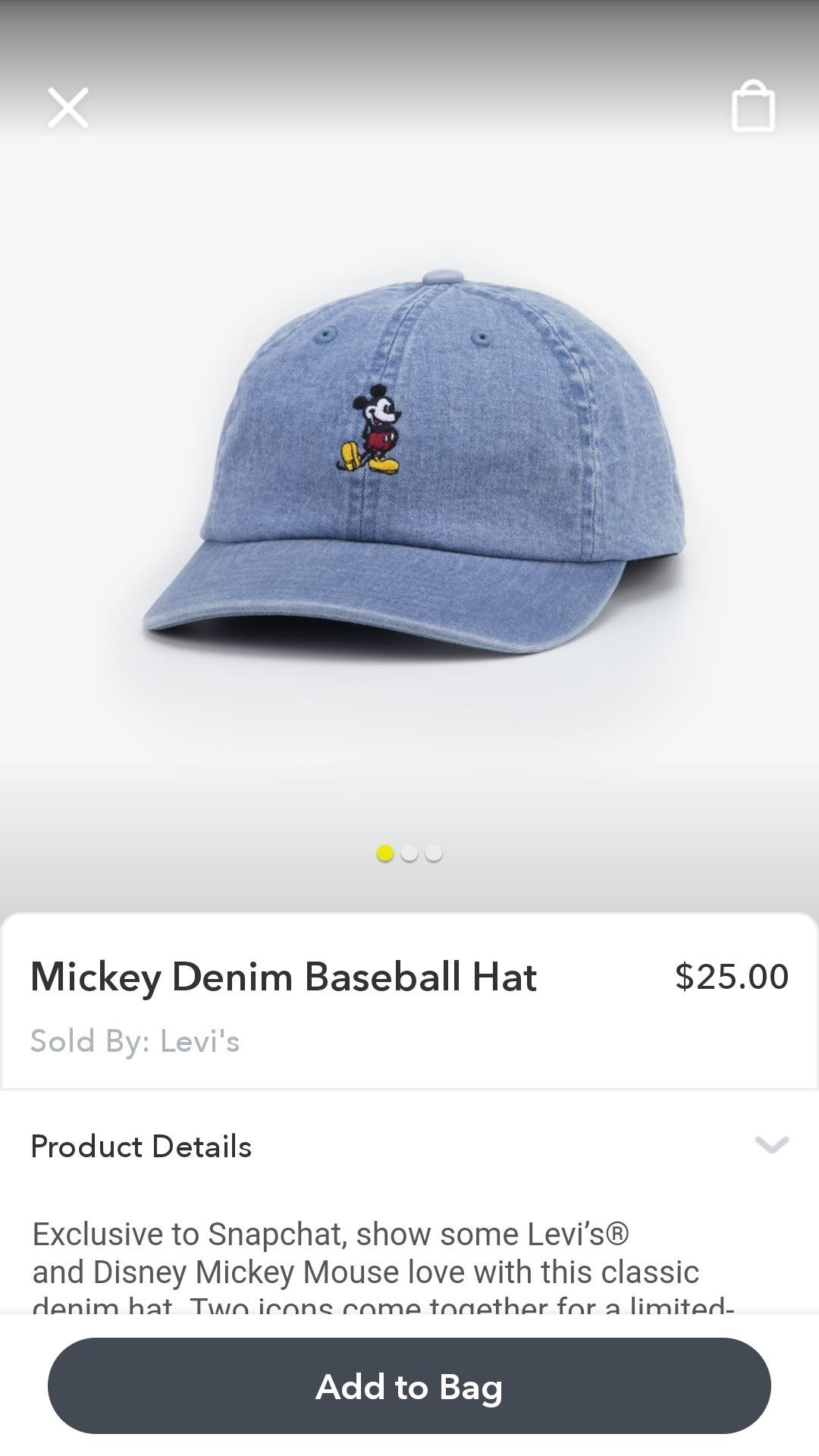 Levi's Now Selling Exclusive Disney Denim Through Shoppable AR Lens on Snapchat
