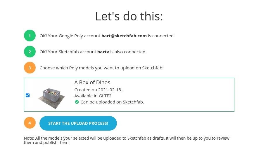 Sketchfab Rescues Google Poly Creators with New Transfer Tool